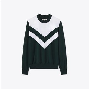 Tory Sport Performance Merino Chevron Sweater